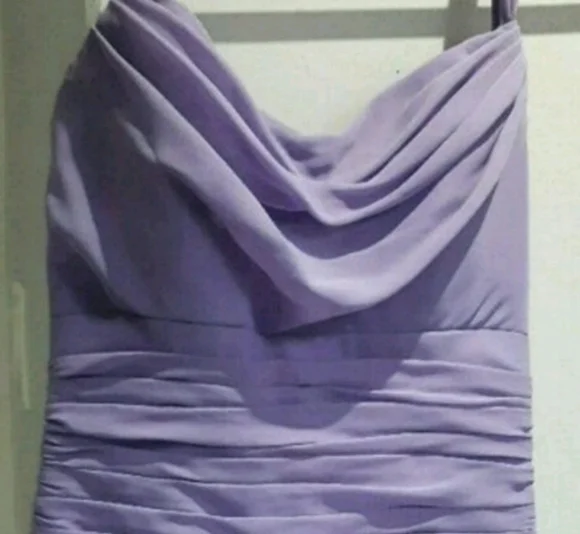 LILAC BRIDESMAID SHIFFON DRESS SIZE 4 (special occasion) - Picture 8 of 16